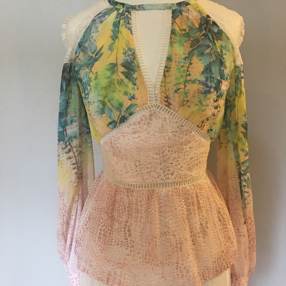 Long sleeve peplum top